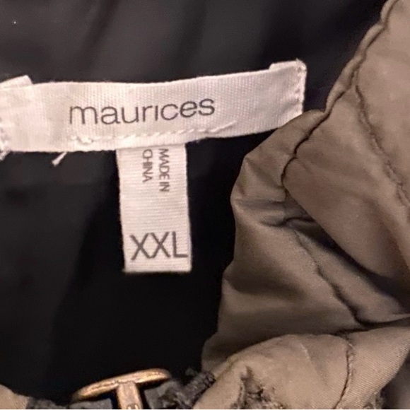 Maurices Red and Black Plaid Vest - Picture 4 of 6